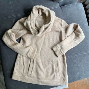 J.Crew tan cowl neck sweatshirt